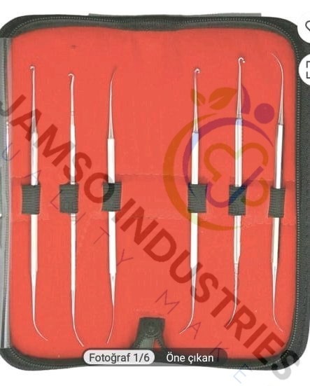 PHLEBECTOMY EXTRACTORS & SKIN HOOKS SET – 6 PIECES VASCULAR & PLASTIC SURGERY IN