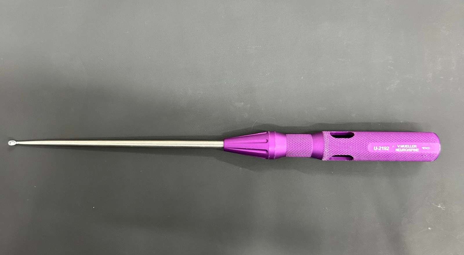 V. Mueller Micro Spinal Curette Chroma Line 9-1/4″ Length Round Handle U-2207