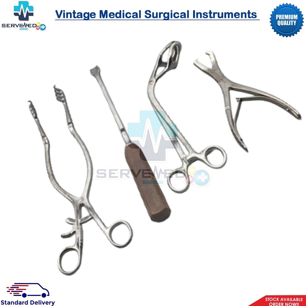 (4) Vintage Medical Surgical Instruments Lot #A