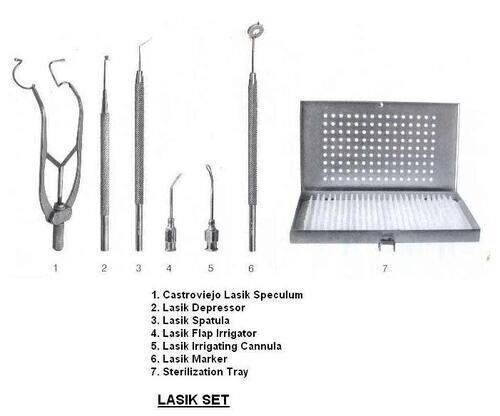 LASIK SURGICAL INSTRUMENT SET OPHTHALMIC STAINLESS STEEL