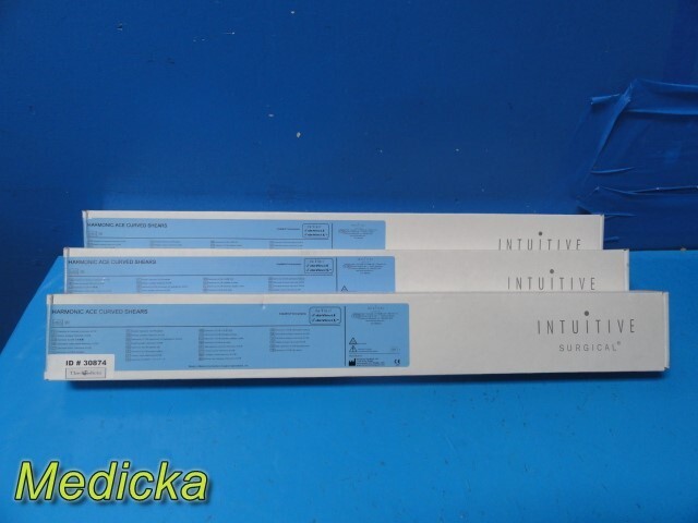 3X Intuitive 420275 DaVinci S/Si Harmonic ACE Curved Shears 8mm, Ver 02 ~ 30874