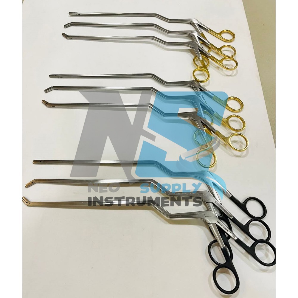 Caspar Intervertebral Bayonet Disc Rongeur set of 9 Pcs Orthopedic Spine