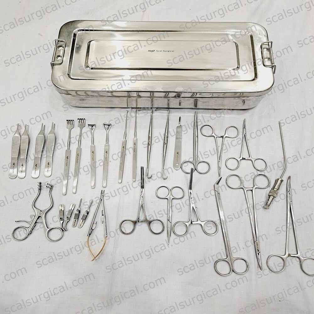 AV Fistula Set of 30 Pcs for Arteriovenous Surgery Sugrical Instruments Set
