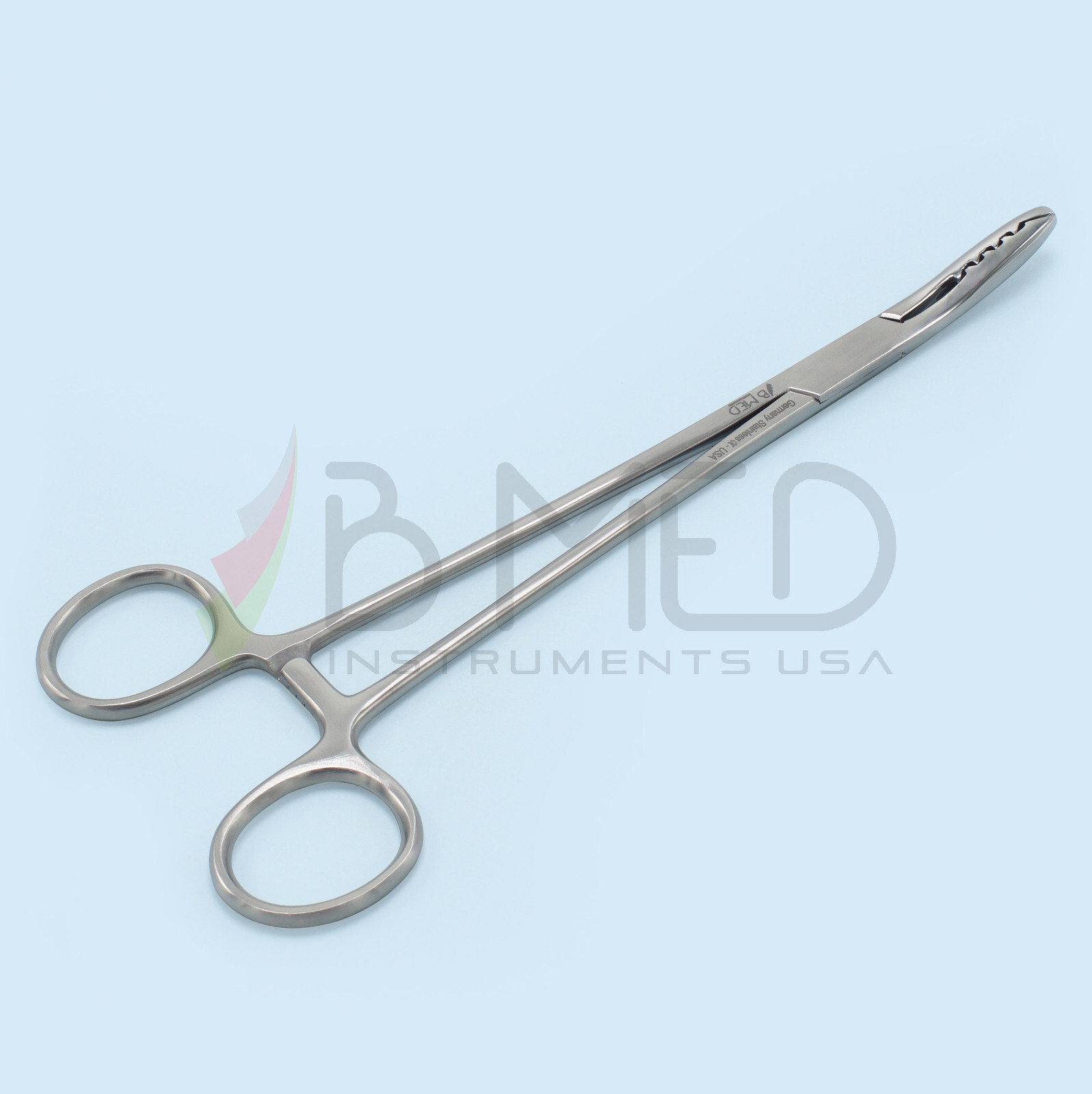 OR Grade Bircher-Ganske Cartilage Seizing Forceps Curved 8″ Orthopedic