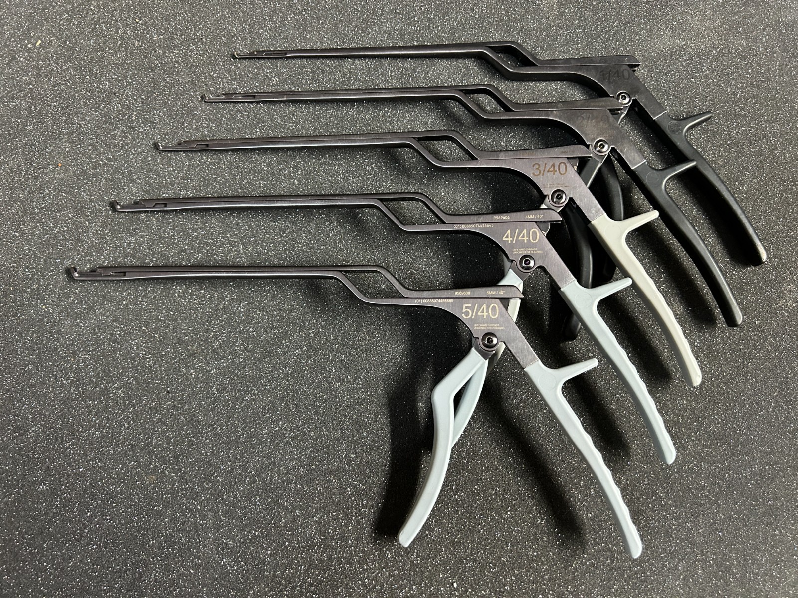 Medtronic Kerrison Rongeur/Punch 40° 1mm-5mm Spine/Neuro Set of 5 (ORIGINAL)