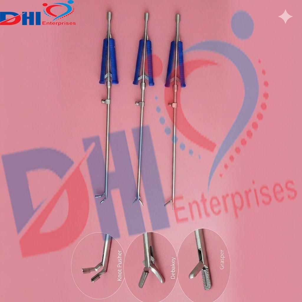 Basic Valve XS Surgery Instruments Set 3 pcs Cardiac Surgery Set Premium Quality