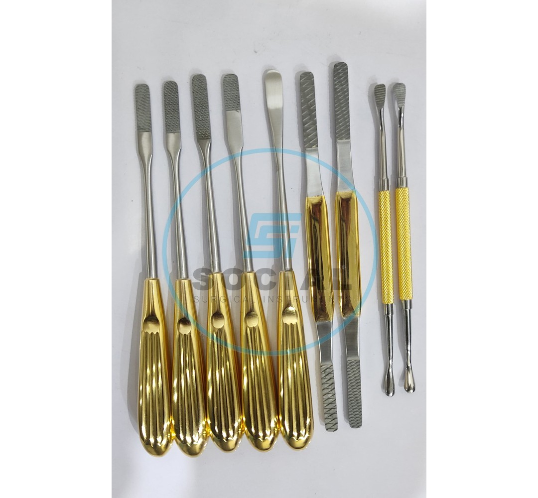 Nasal Rasp Rhinoplasty Nasal Nose Job Rasps Care Instruments Set Of 9 Pcs