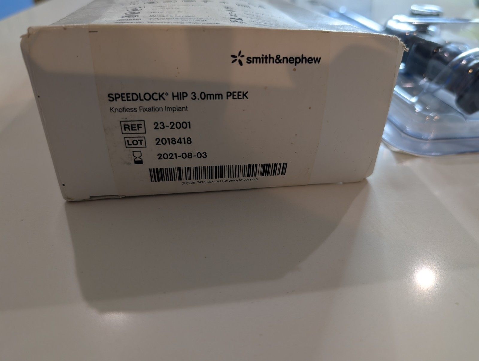Smith & Nephew Speedlock HIP 3.0mm PEEK Knotless Fixation Implant 23-2001