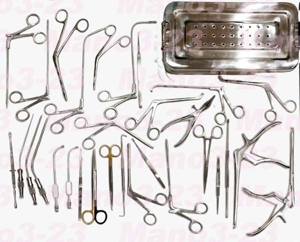 FESS Instruments Set Endoscopic Sinus Surgery ENT With Sterilization Box A+