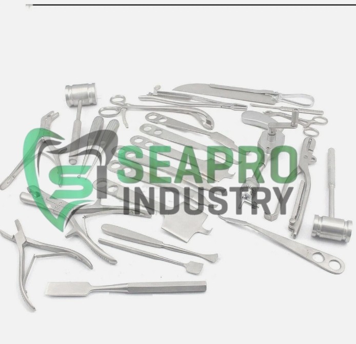 Orthopedic Retractor Bone Drill Saw Surgical Surgery Instruments 29 Set Pcs A+