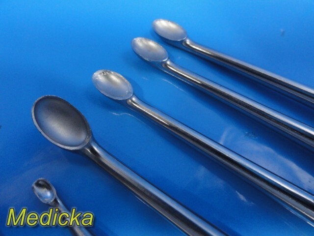10X Aspen Symmetry Assorted Epstein; Bruns & Spinal Fusion Bone Curettes ~ 35751