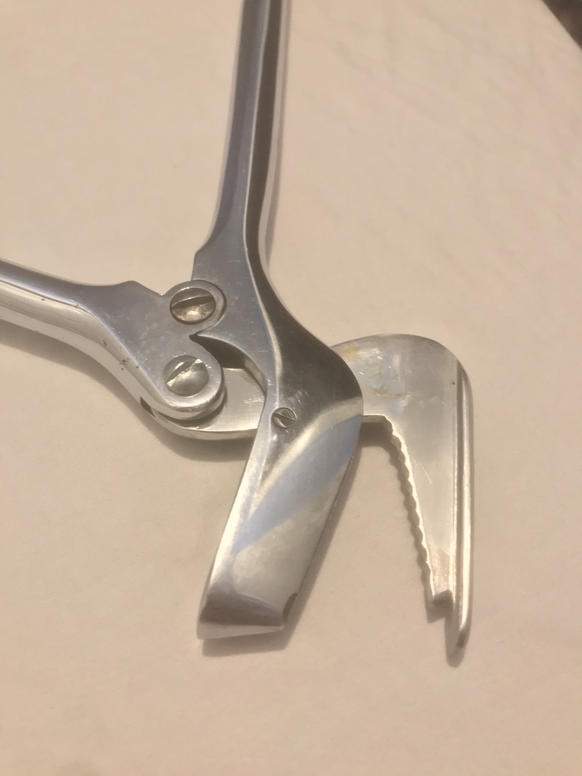 Vintage SKLAR Chrome USA Large 15” Surgical Autopsy Rib Cutters Shears