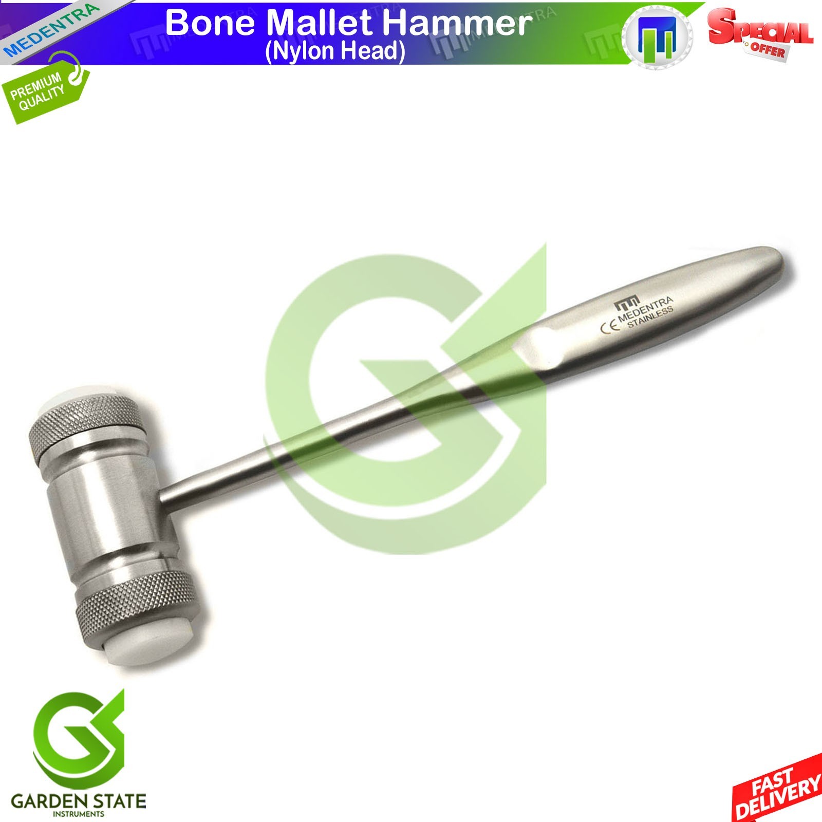 Mead Mallet Bone Lifting Hammer Dental Orthopedic Veterinary Instruments