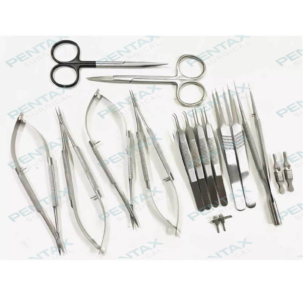 Hand Surgery Basic 17 PCS Set of Micro Surgical Instruments Stainless steel set