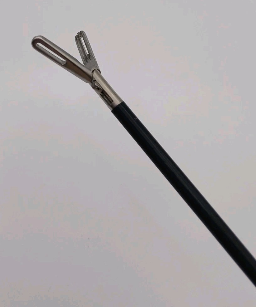 Elmed 5255-58B3 E1014 Hunter 22mm Fenestrated Jaw Insulated Bowel Grasper