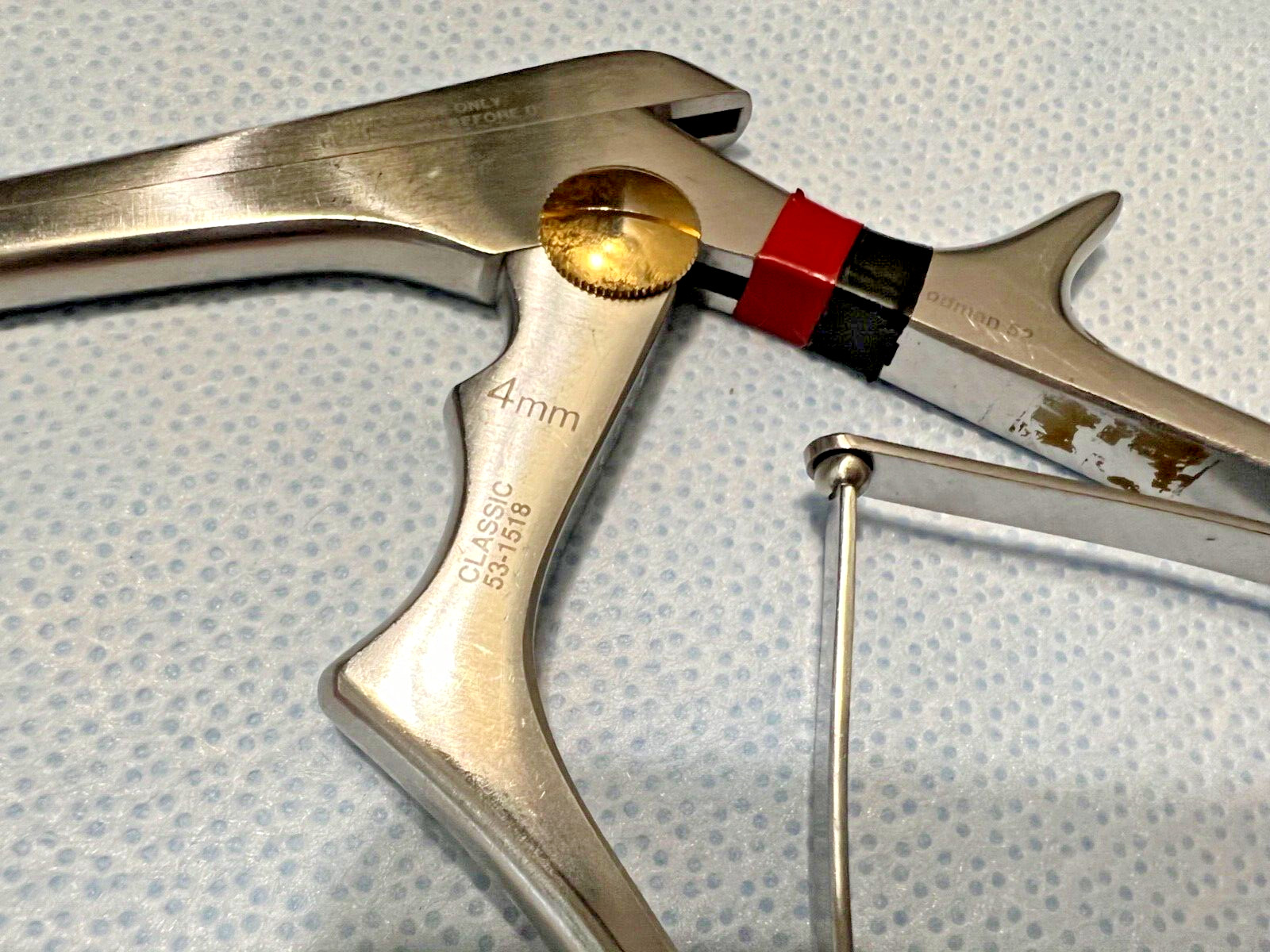 Codman Symmetry 53-1518 Cervical Kerrison Rongeur 4mm X 40° UpBite X 7″ Neuro