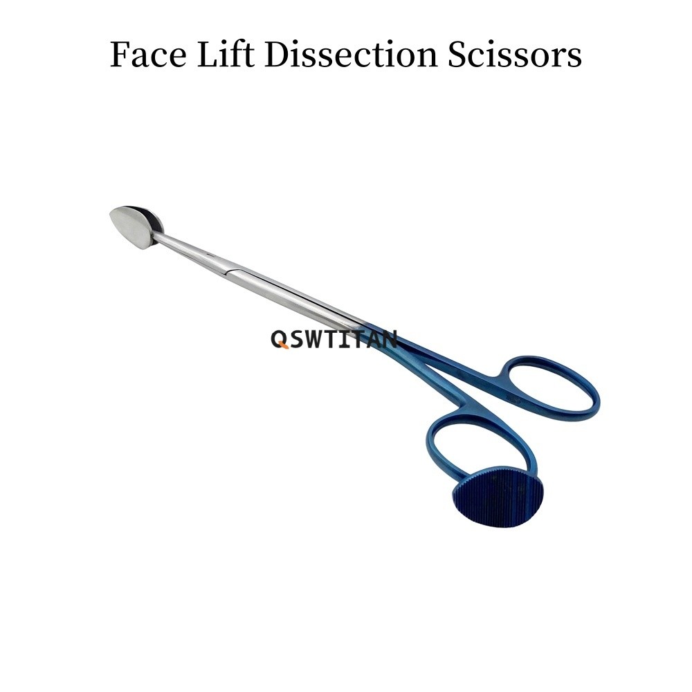 Facial Flap Dissector Scissors Face Lift Dissection Scissor Speculated Super Cut