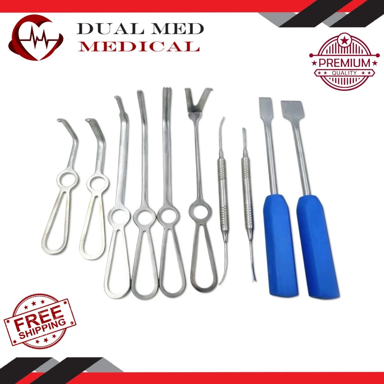 Minimally Invasive Orthognathic Surgery Instruments A+ Quality Set of 10 Pcs