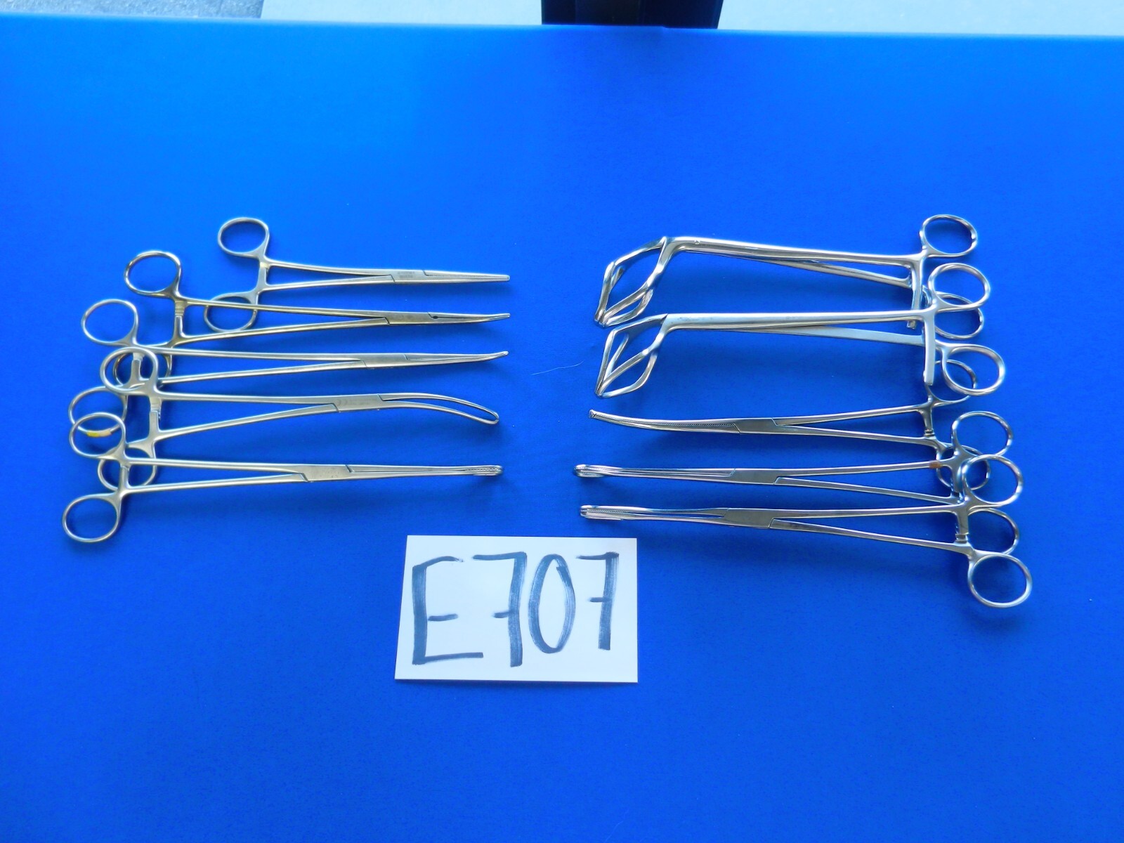 E707 V. Mueller Pilling Codman Lot of 10 Forceps 18.5-25cm Overall Length