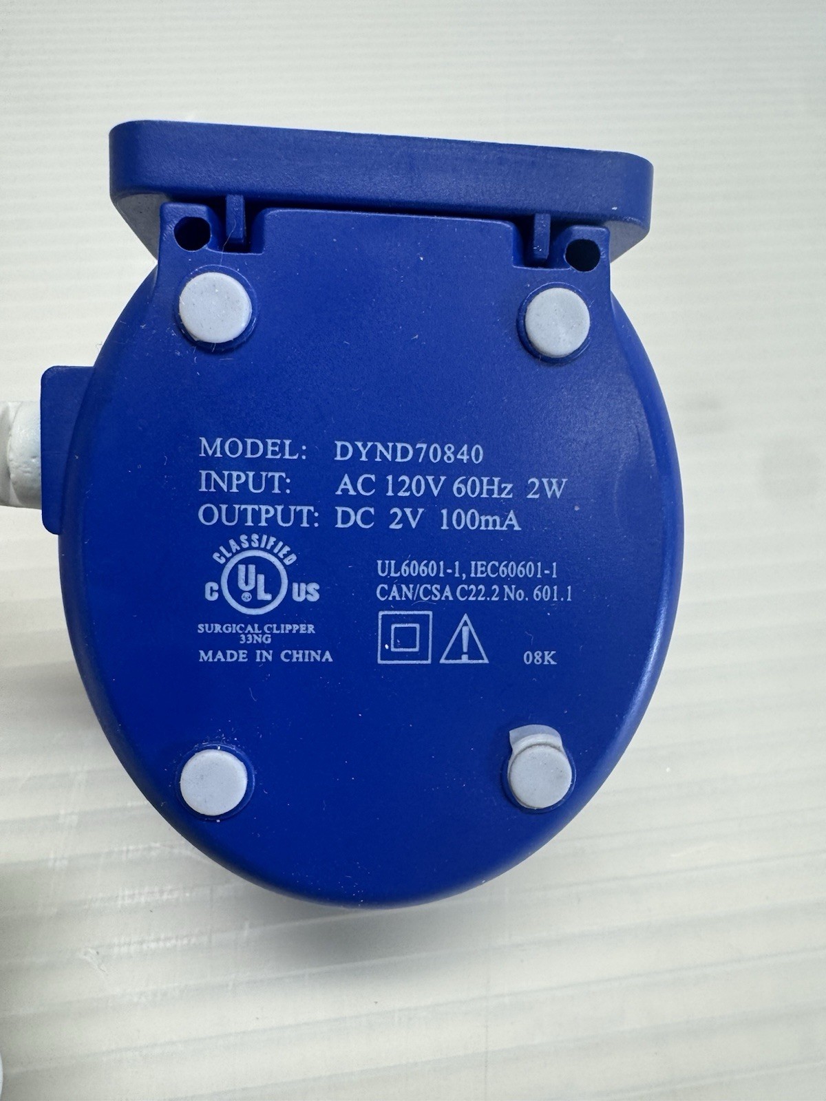 Medline MediClip Electric Surgical Clipper charging base
