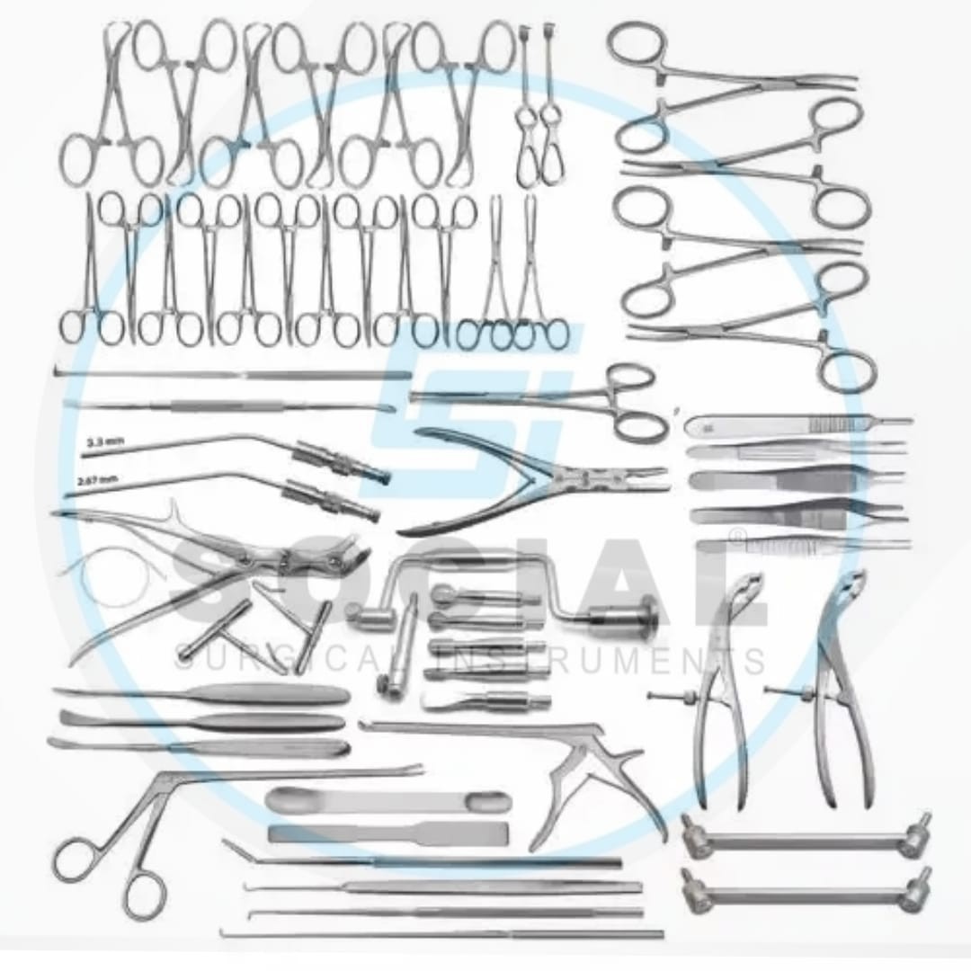 NeuroSurgery Instruments of 61 PCS German Stainless Steel Surgical Set