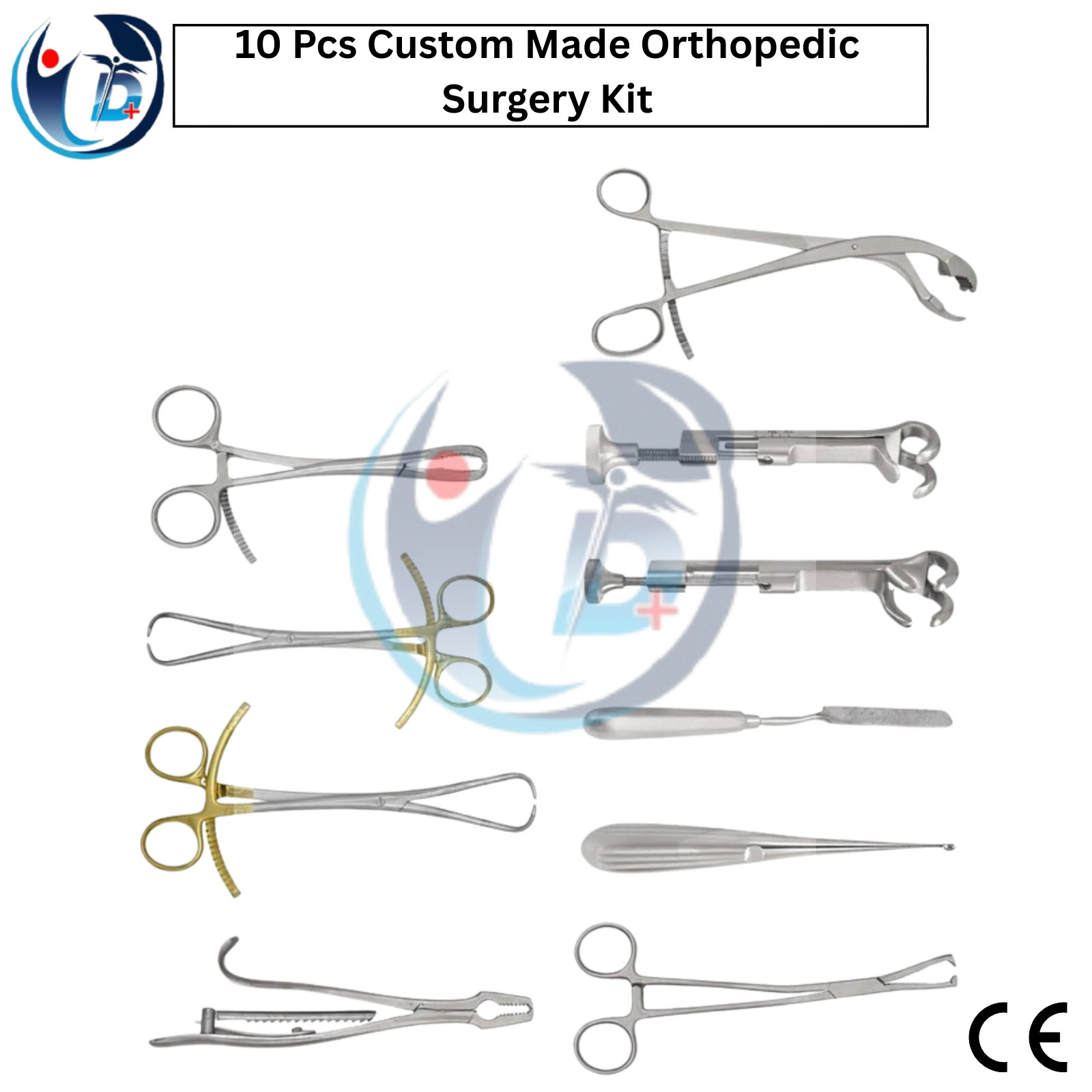 Orthopedic Surgery Custom Made Kit 10 Pcs Assorted Surgical Instruments Set