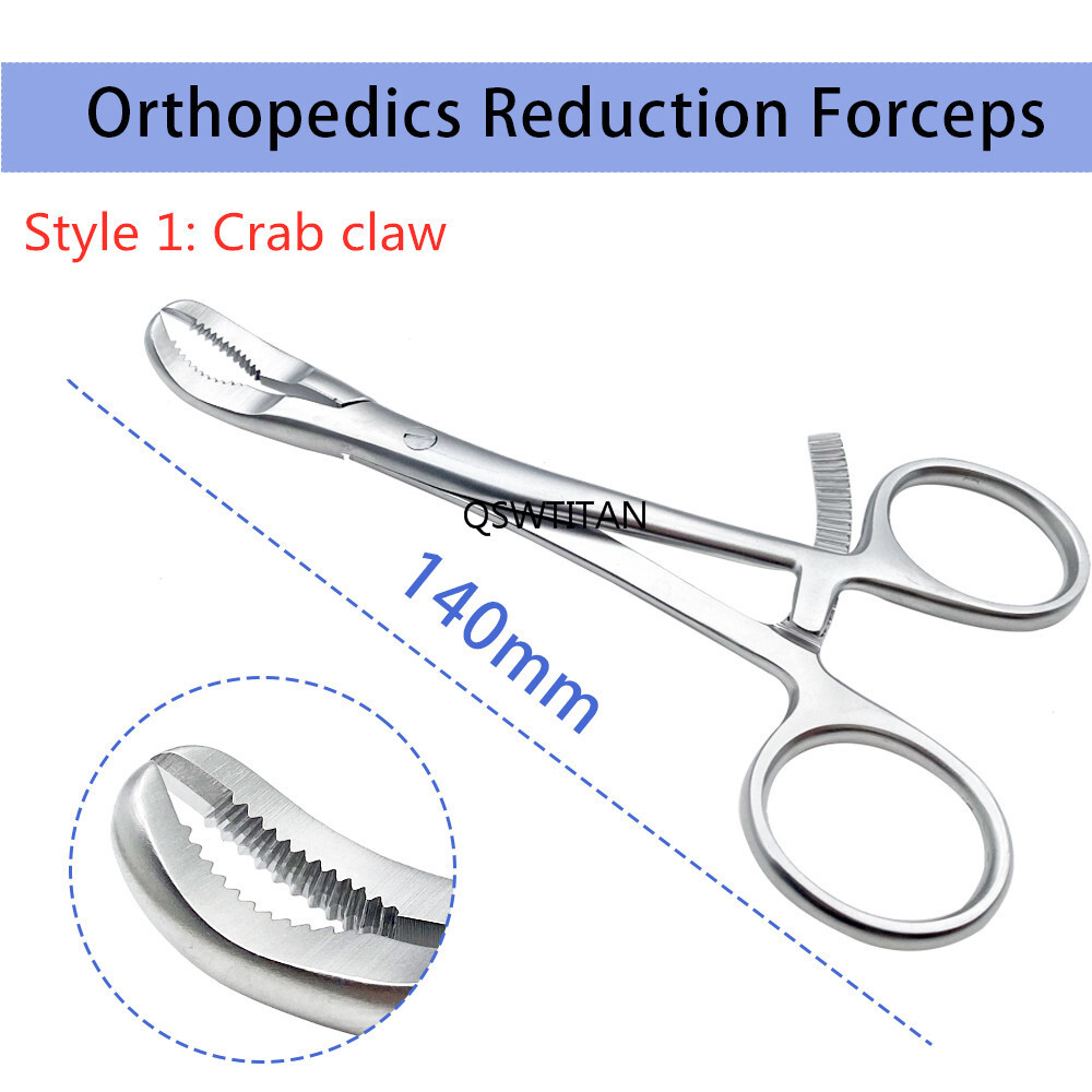 Bone Holding Forceps Toothed Phalanges Reduction Forceps Crab claws