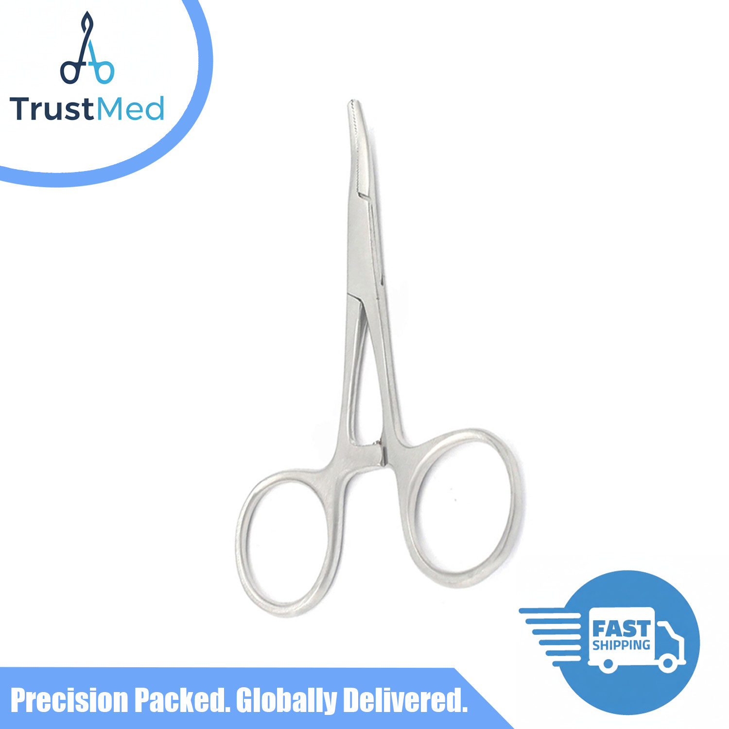 New 3.5″ Set of 10 Pcs Curved Hemostat Locking Clamps Surgical Instruments Set