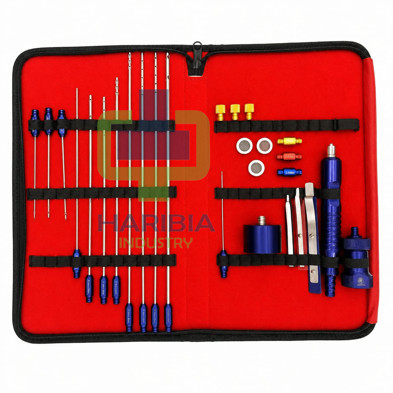 Cannula Set of 17 Pieces Liposuction Luer Lock Transplantation Fat Transfer Kit