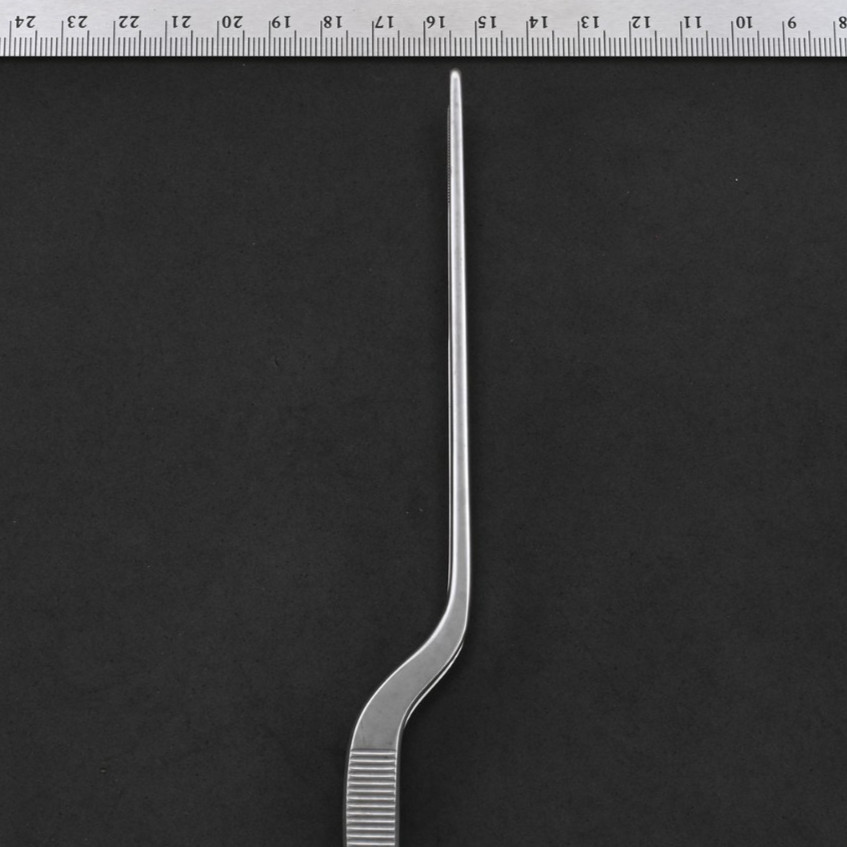 Aesculap BD883R Gruenwald Bayonet Forceps Serrated 7 7/8 in