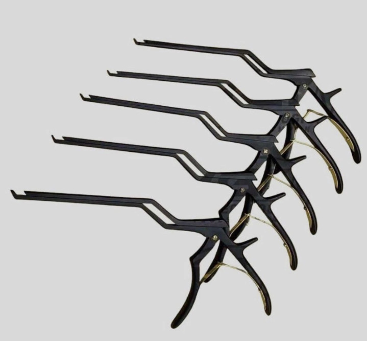 Kerrison Bayonet Bone Spine Rongeur, German Orthopedic Instruments Set of 5 PCs
