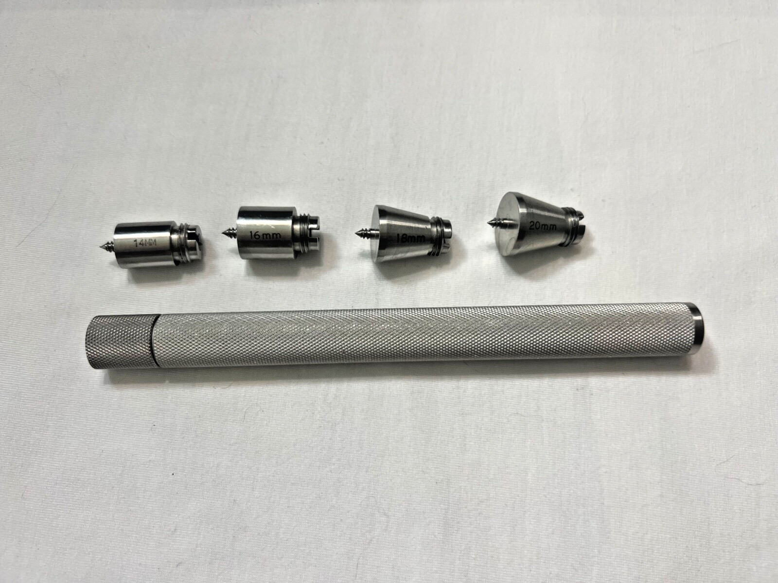 Set Of 5 Codman 9811N Bone Graft Impactor w/ 14/16/18/20mm Accessories
