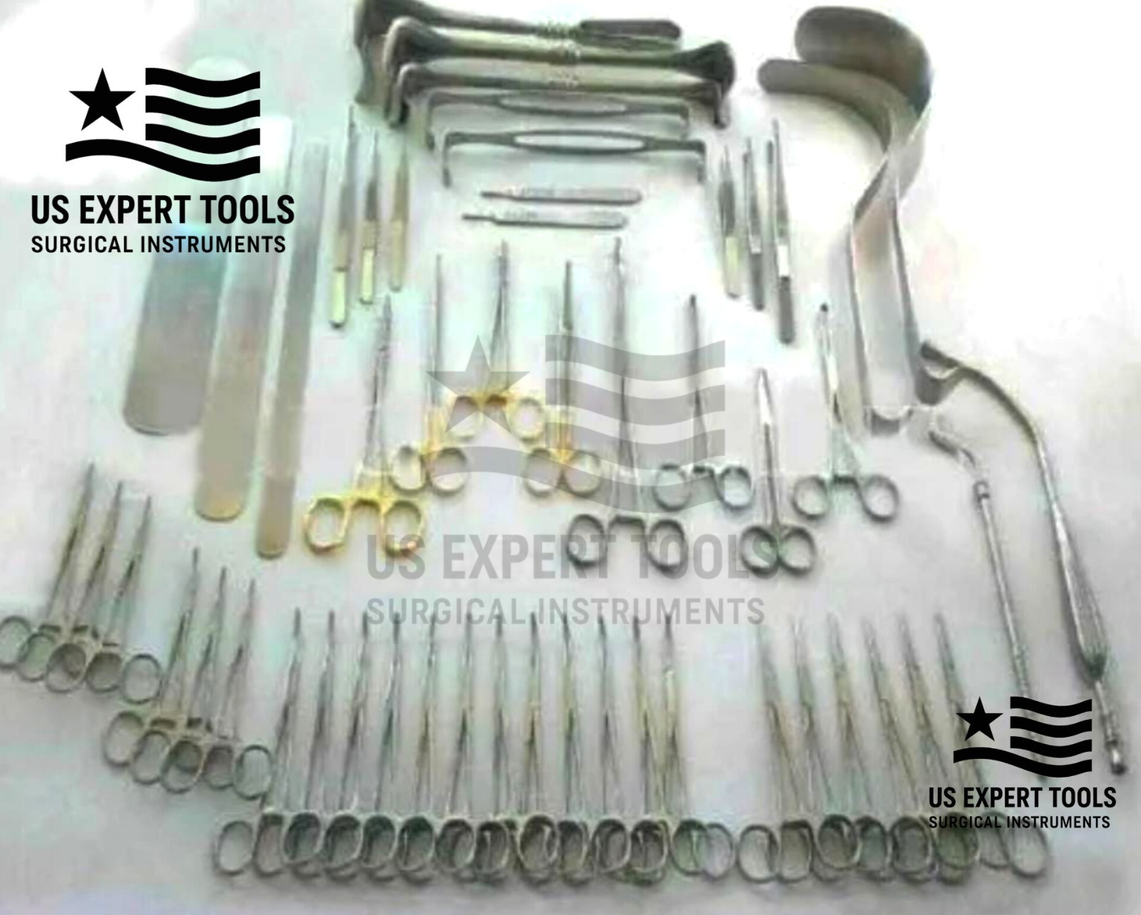 Basic Laparotomy Set 104 Pcs Surgical Instruments Surgery Medical Abdominal Gold