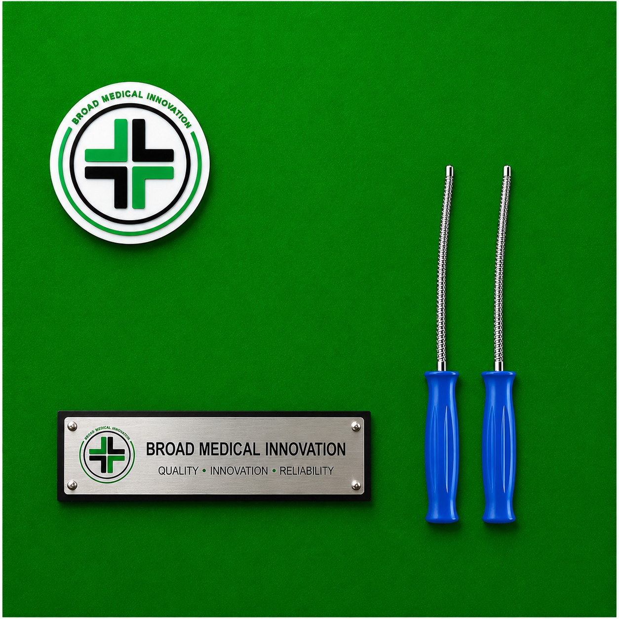 2x Unger Canal Finder Rasp 11 inch Straight Phenolic Handle Surgical instrument