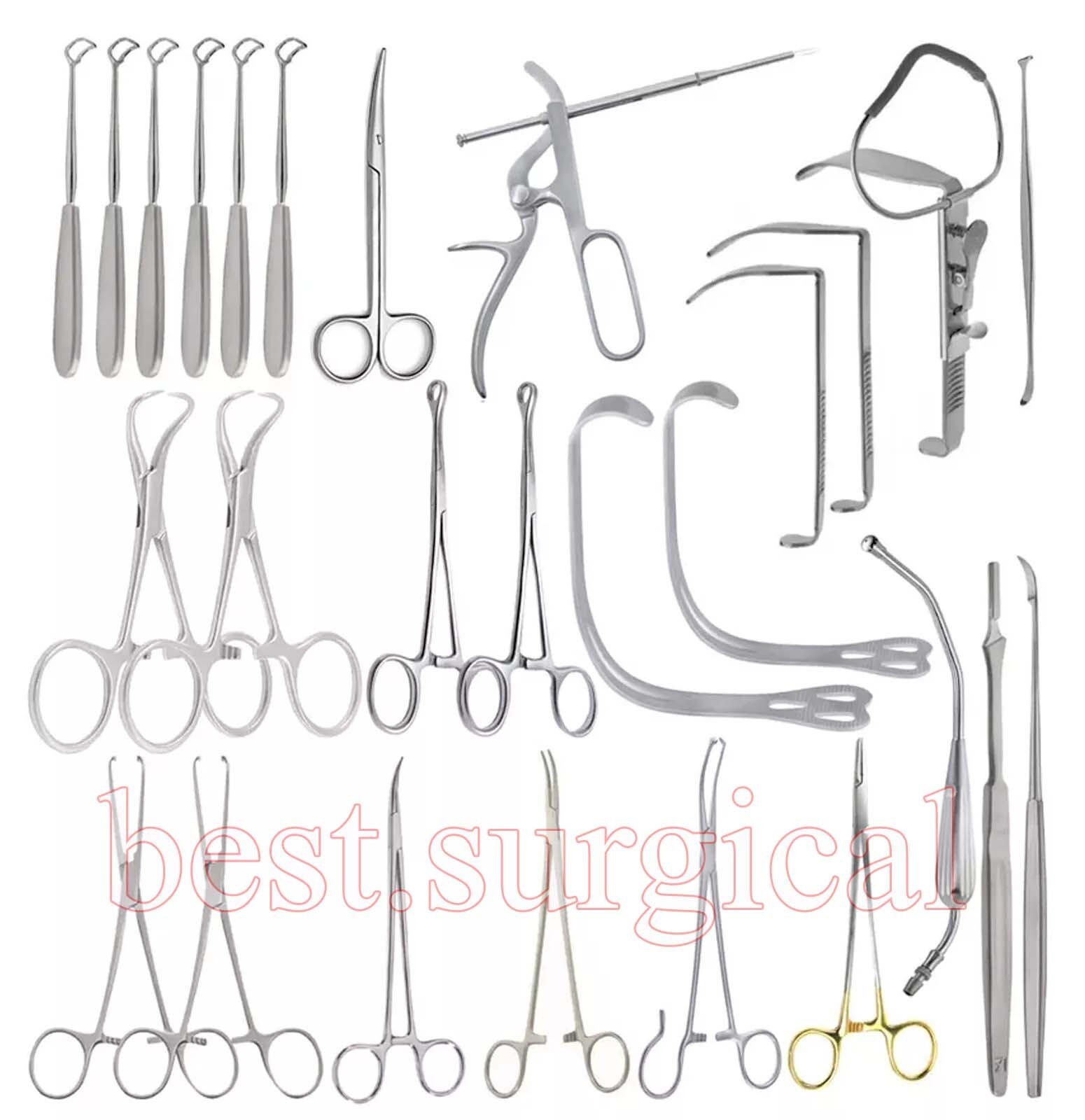 Tonsil Adenoid 25 Pcs Set Remove Tonsils & Adenoids Tonsillectomy Set