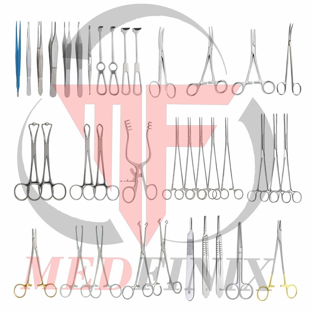 General Surgery instruments Set of 39Pcs includes Most Commonly Used Instrument