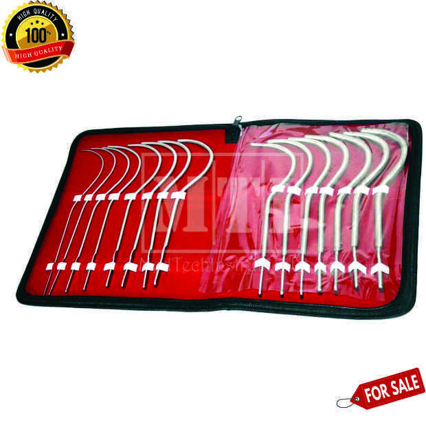 Guyon Urinary Instruments Kit Of 15 Pieces Urethral Bougies Gynecology