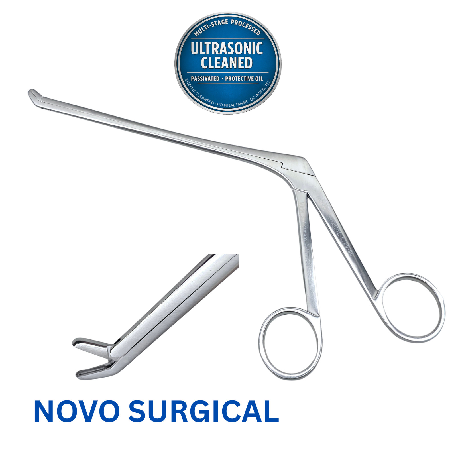 NOVO SURGICAL 5720-90 Rongeur 45° Up, 2mm x 5mm cup 140mm – Ultrasonic Clean