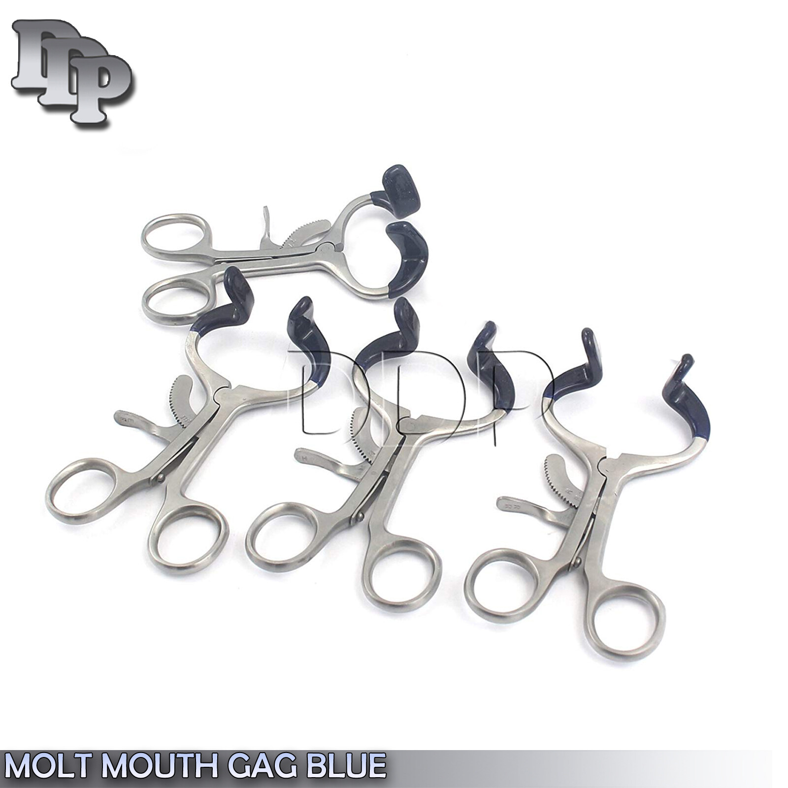 4 PIECES Molt Mouth Gag Blue 3.5″ Dental Surgical Instruments