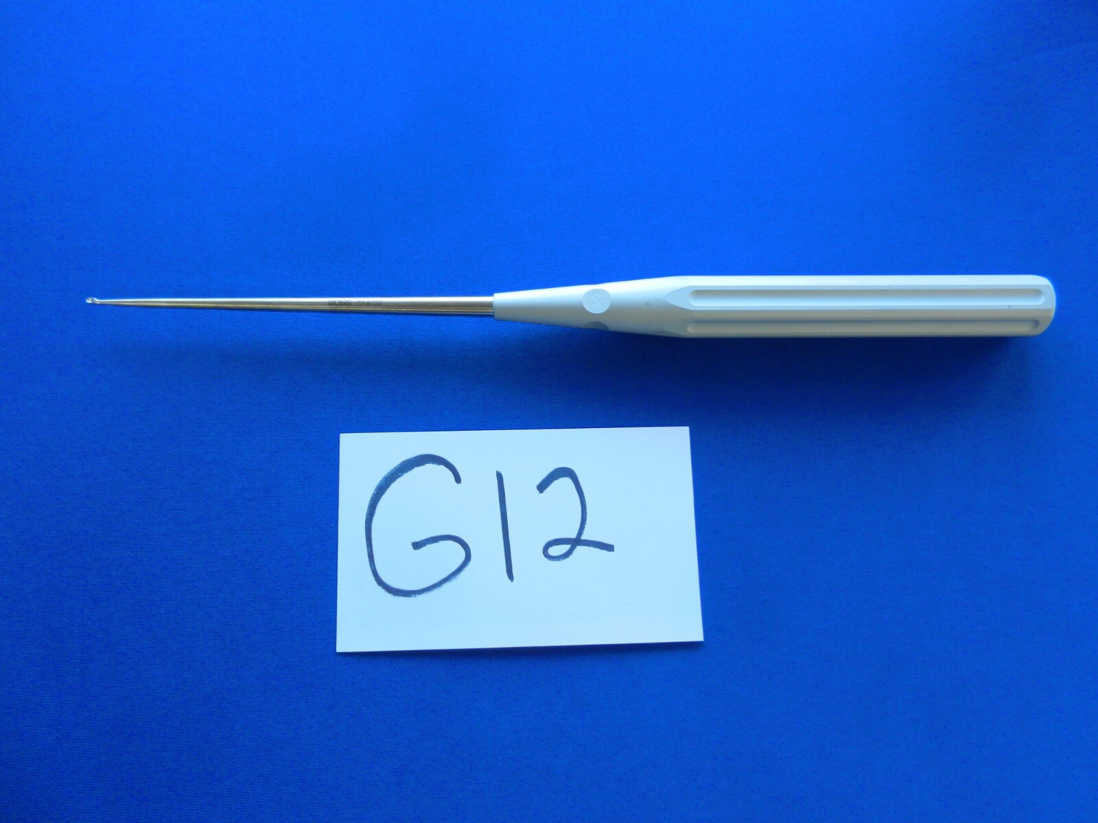 G12 Boss Surgical 70-8722 Straight Lumbar Curette Silver 5/0 13-3/4″