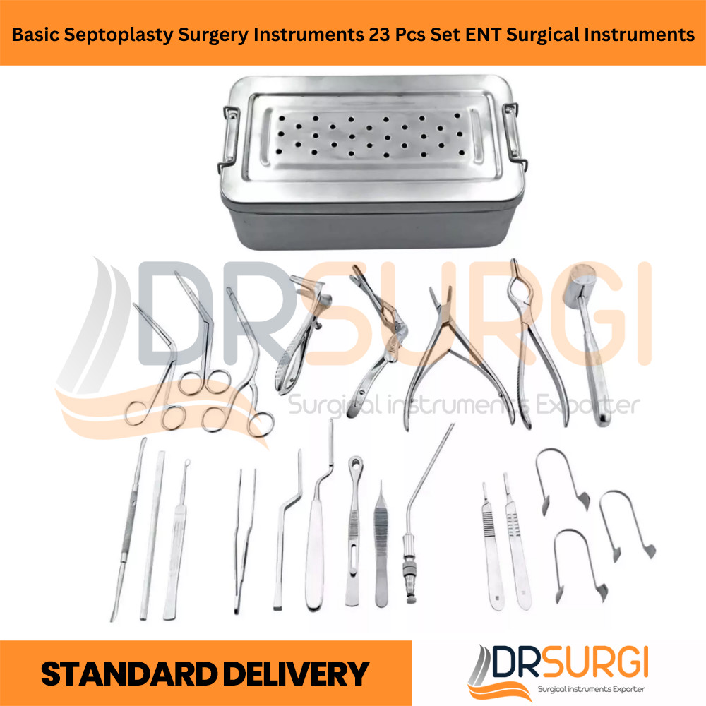 Basic Septoplasty Surgery Instruments 23 Pcs Set ENT Surgical Instruments