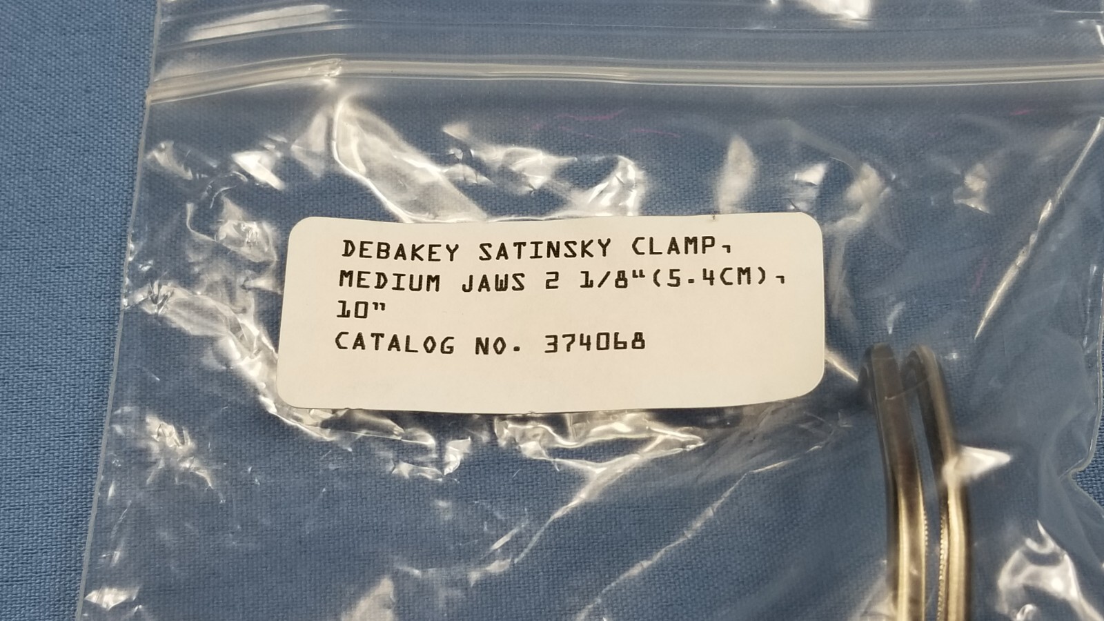 German Stainless Steel Debakey Satinsky Clamp 374068