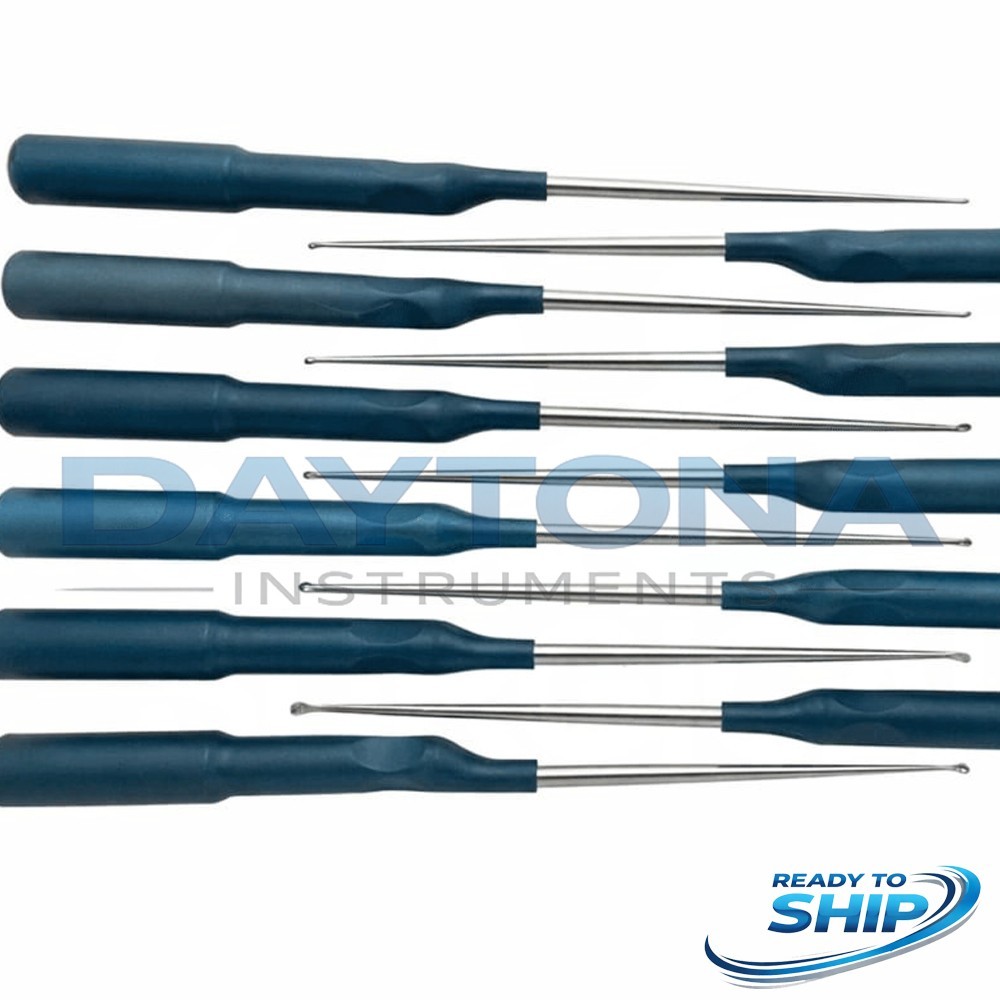 Set of 11 Codman MicroSect Curettes MIS Spine Curettes Cervical Neuro Orthopedic