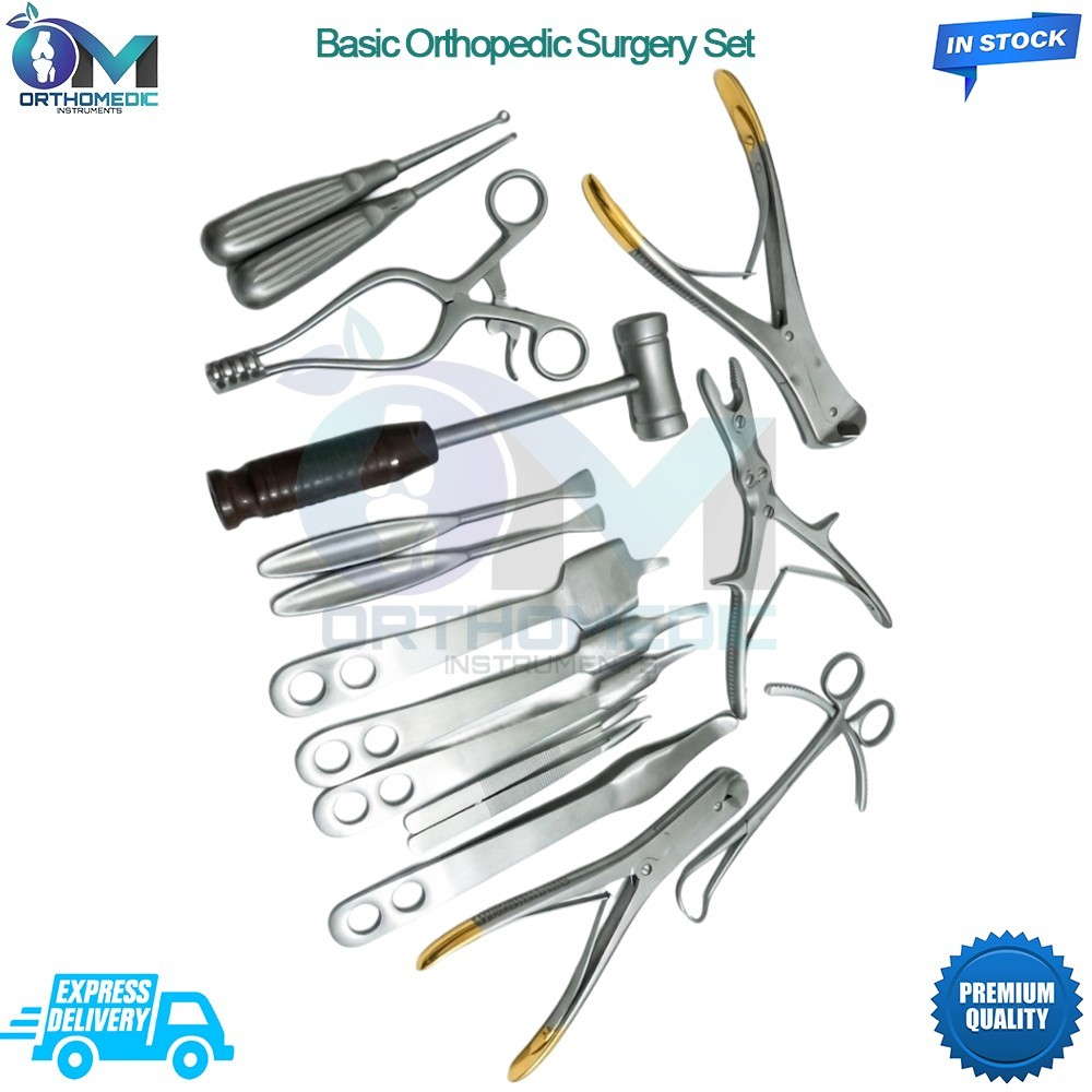 Basic Orthopedic Surgery Set of 16 Pcs Surgical Spine Orthopedic Instruments