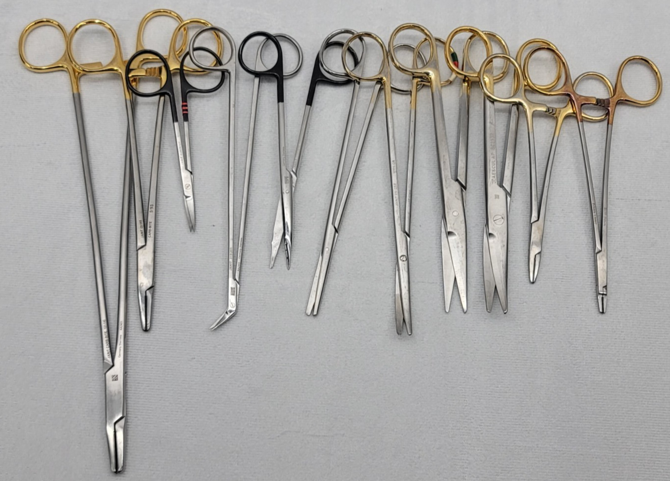Bulk 62-Piece Jarit & Aesculap General Surgery Instruments