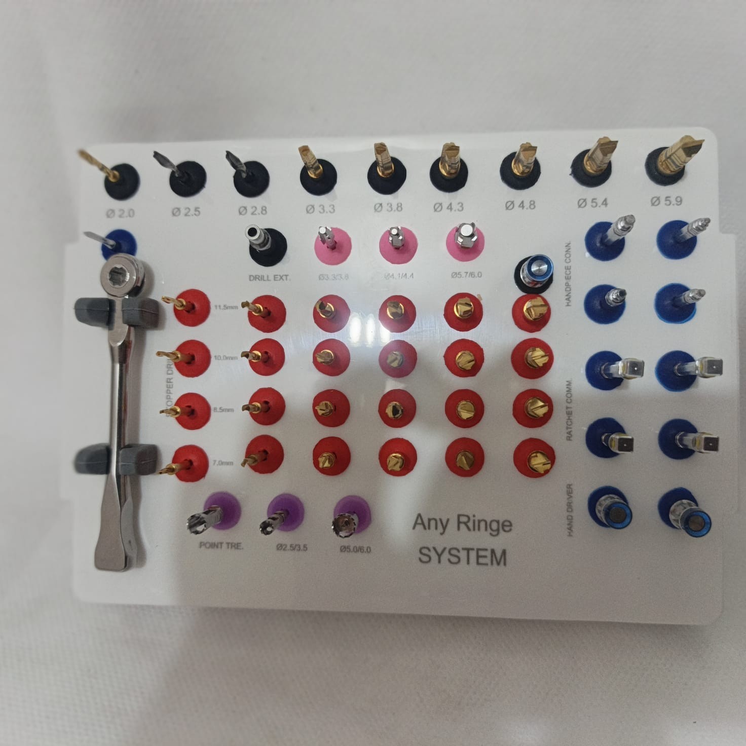 AnyRinge System Guided Drills Universal Dental Implant Guide & Positioning Kit