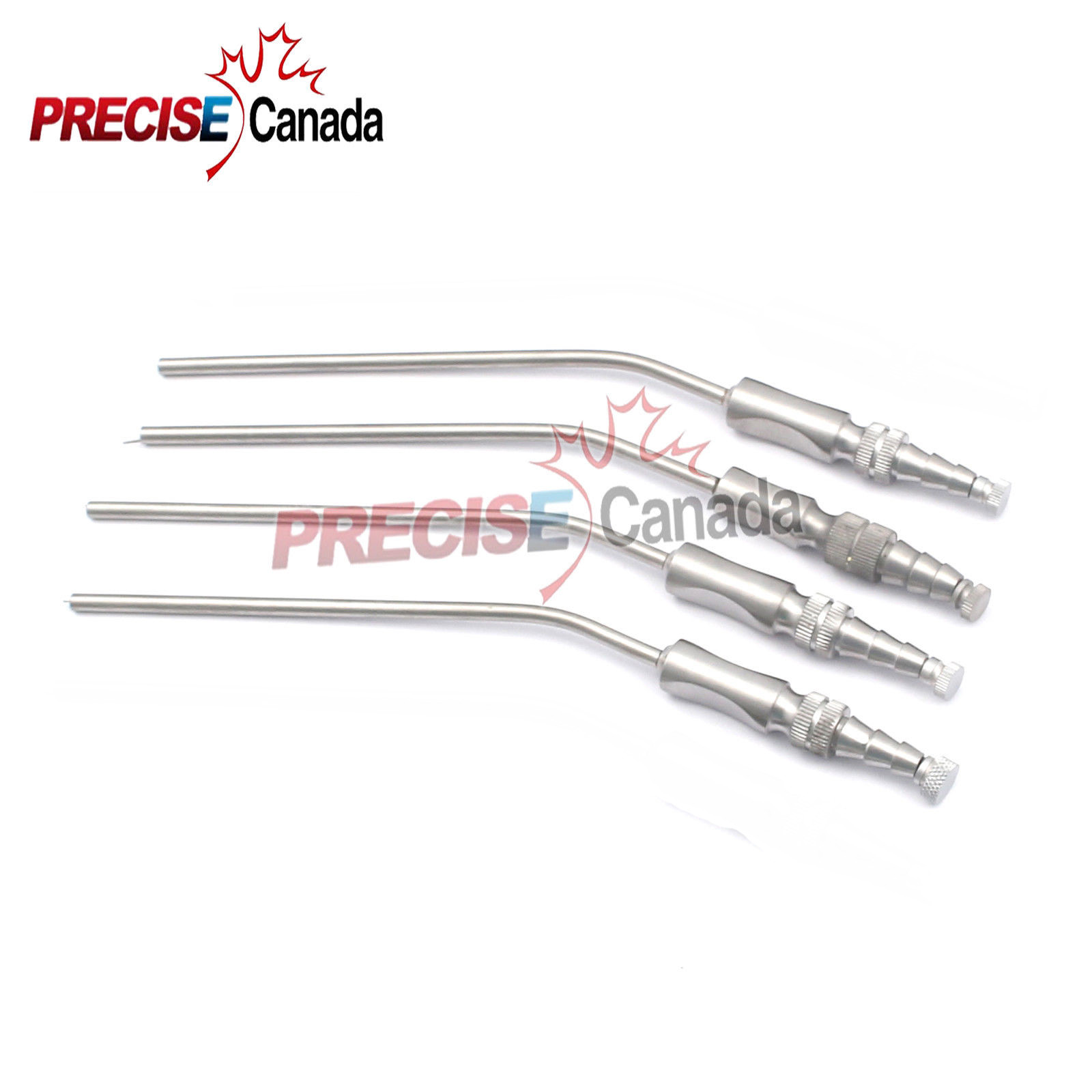 Frazier Suction Tube Angled (Set Of 4) Surgical Instruments