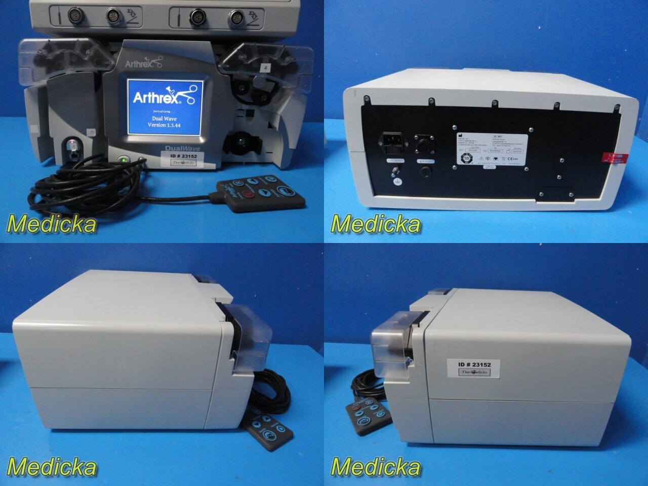 2010 Arthrex APS II Shaver Console W/ AR-6480 Dual Pump & Remote ~ 23152
