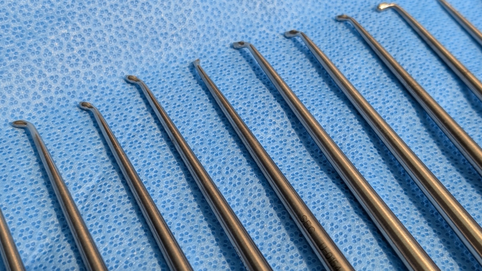 114x LOT: V Mueller Chroma-Line Neuro Spine Curettes U-0176 0151 0163 0175 0154