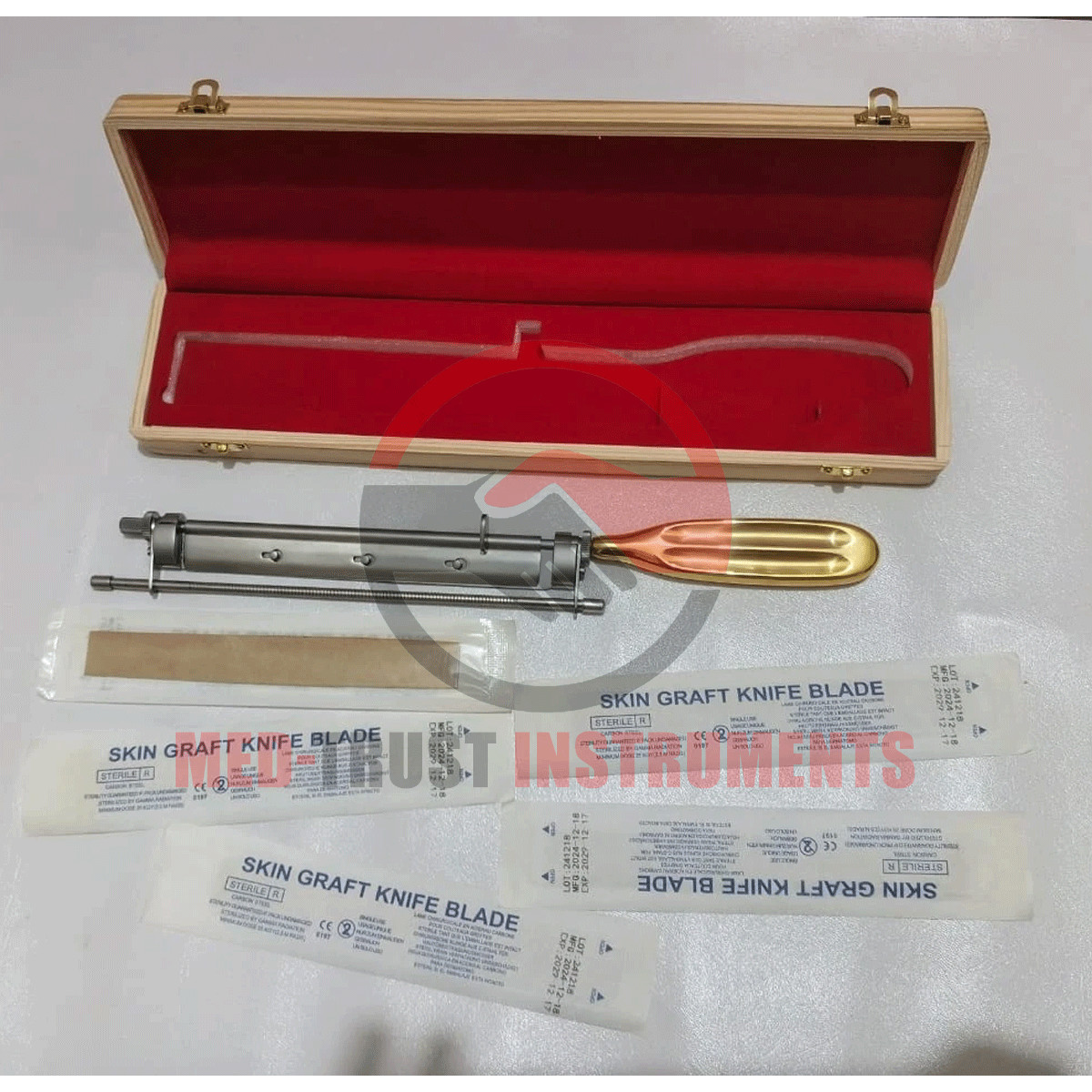 Watson Skin Graft Knife Handle Dermatome Instrument + free 5 blades